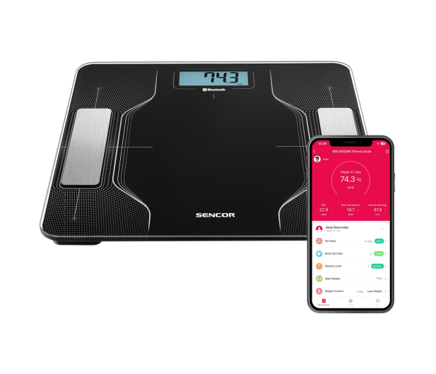 Sencor SBS 8002BK Waga łazienkowa - 1267689 - zdjęcie 2